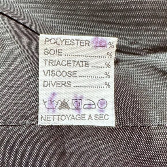 Claude Patrick Paris jacket, EUC, black and silver, fitted, fully lined - Picture 7 of 16